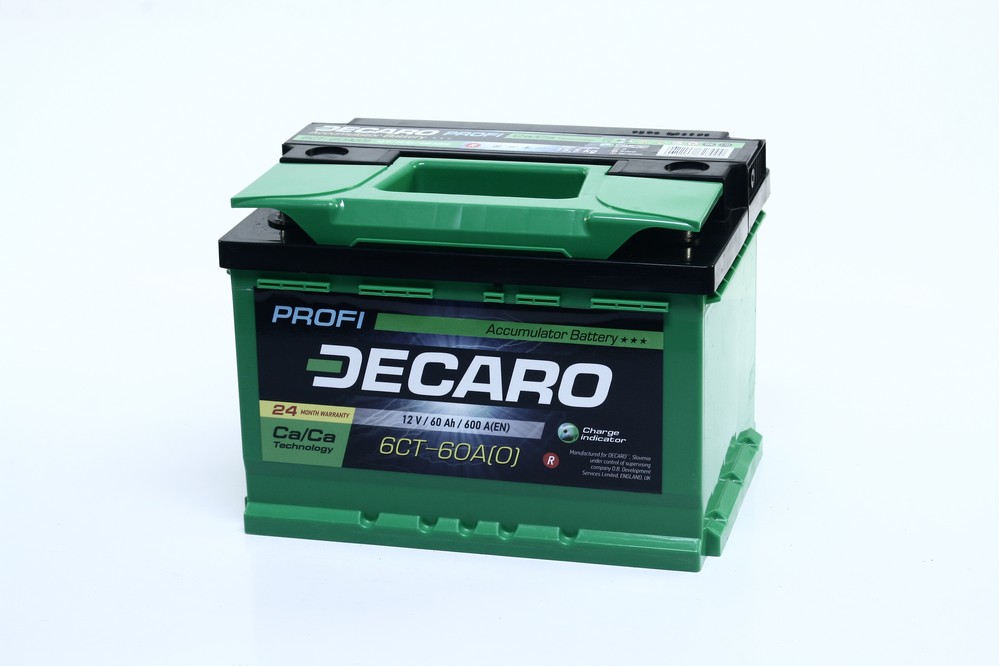 Акумулятор 60Ah-12v DECARO PROFI (242x175x175),R,EN600